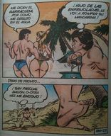 breasts comic color butt shrunken_men western_comic bellas between_breasts