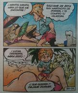 breasts comic color butt handheld shrunken_men western_comic bellas between_breasts
