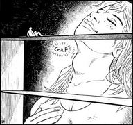 breasts drawing karbo vore monochrome anime shrunken_men swallowed