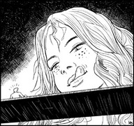 drawing giantess karbo vore monochrome anime shrunken_men freckles