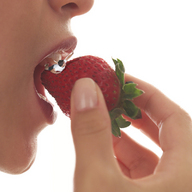collage vore mouth finger shrunken_men strawberry close_up marcrtr