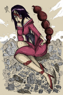 drawing city mega destruction anime