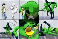 drawing nude vore furry color table shrunken_woman shrunken_man eyeofcalamity dialogue witch_hat