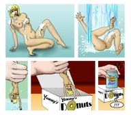 nude comic color shrunken shrunken_men men shrunken_woman dark_skin