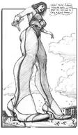 giantess giga comic monochrome high_heels