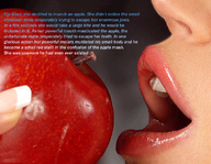 micro vore story lips unaware food nose