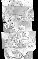 vore comic mamabliss monochrome tongue