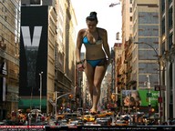 giantess collage feet city swimsuit brunette legs amazon