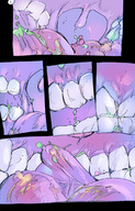 drawing vore comic mamabliss color tongue teeth anime unaware throat food point_of_view