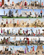 gentle collage city multiple_giantesses high_heels dress panorama
