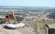 giantess collage blonde stadium amy wonderslug crawling shorts grabbing sunny