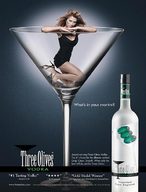 collage clothed glass shrunken_woman advertisement