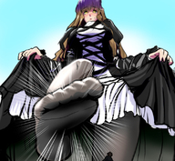 drawing crush feet manga color anime shrunken_men nylons point_of_view byakuren_hijiri byakuren hijiri