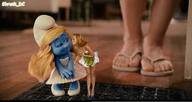 gentle feet blonde sandals shrunken_woman shrunk_dc movie smurf