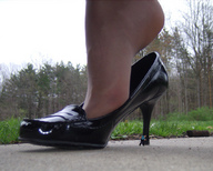 collage feet high_heels shoes shrunken_men shrunken_man hiding outdoors trees