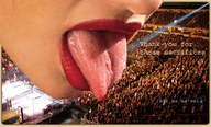collage vore mega tongue licking lips stadium close_up people