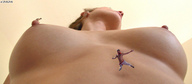 breasts blonde fall shrunken_men unaware point_of_view