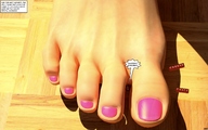 crush feet blood story shrunken_men shrunken_man pink_nails jessi_and_vicky above_view tiny_mk digital_render