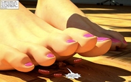 crush feet blood story shrunken_men shrunken_man cruel pink_nails jessi_and_vicky tiny_mk digital_render