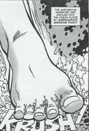 drawing crush feet comic monochrome water anime superhero garganta