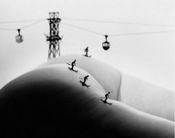 gentle monochrome butt shrunken_men artistic toys models skiing