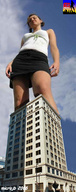 giantess collage city skirt low_angle looking_down sunny microjb white_top