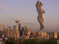 collage nude city mega blonde large_breasts seattle seattle_needle