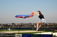 giantess brunette shorts airplane crlvr