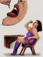 drawing giantess vore anime boots cruel voluptuous mature