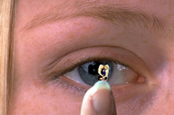 micro blonde blue_eyes eye shrunken_woman finger_tip