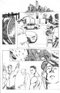 drawing giantess crush comic monochrome destruction cars anime jill_valentine shade_darkstorm crowds scott_jones