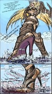 drawing crush feet giga city color destruction planet high_heels giantess_night english