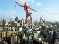 giantess collage city blonde destruction rampage helicopter amy wonderslug collapse