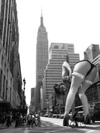 collage city monochrome butt high_heels legs amazon bending_over people empire_state_building