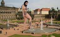 giantess crush collage barefoot brunette crlvr tattoo fountain city_square