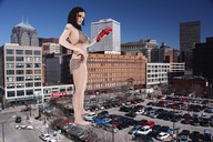 giantess crush black_hair hand vehicles crlvr parking_lot