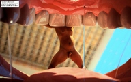 vore tongue penis teeth saliva shrunken_men inside_mouth jessi_and_vicky point_of_view mc_cuf digital_render