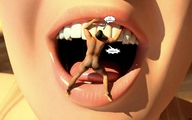 vore teeth story lips shrunken_men jessi_and_vicky tiny_mk digital_render