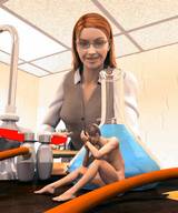 nude glasses red_hair shrunken_men tontoblackadder science_lab