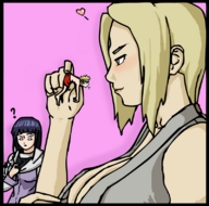 drawing gentle color naruto handheld anime shrunken_men hand face romantic pinch naruto_(series)