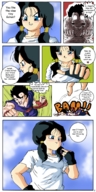 drawing crush feet color anime shrunken_men sitting foot_slave smelly dragonballz