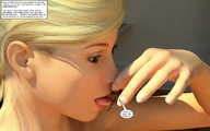 vore blonde handheld finger story shrunken_men jessi_and_vicky between_fingers tiny_mk digital_render