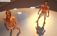 story shrunken_men entrapment captured bowl looking_up jessi_and_vicky tiny_mk digital_render