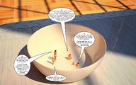 story shrunken_people trapped captured bowl jessi_and_vicky tiny_mk digital_render