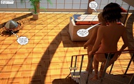 blonde black_hair story stairs jessi_and_vicky ufo behind_view tiny_mk digital_render