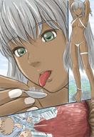 drawing giantess vore city color tongue anime eating_buildings
