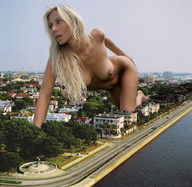 breasts giantess collage nude city blonde destruction water crawling tolik trees