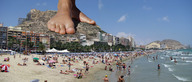 giantess collage feet beach barefoot ocean tolik sunbathers