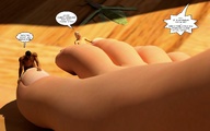 feet barefoot slave story foot_worship shrunken_men shrunken_woman jessi_and_vicky pets insect tiny_mk digital_render