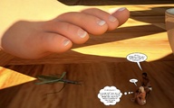 feet story shrunken_men shrunken_woman jessi_and_vicky insect tiny_mk digital_render